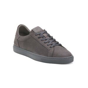 GREATS Tonal Grey Made In Portugal Suede Reign Sneakers